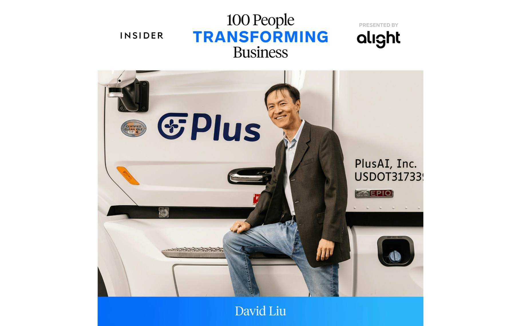 Insider 100 People Transforming Business, David Liu
