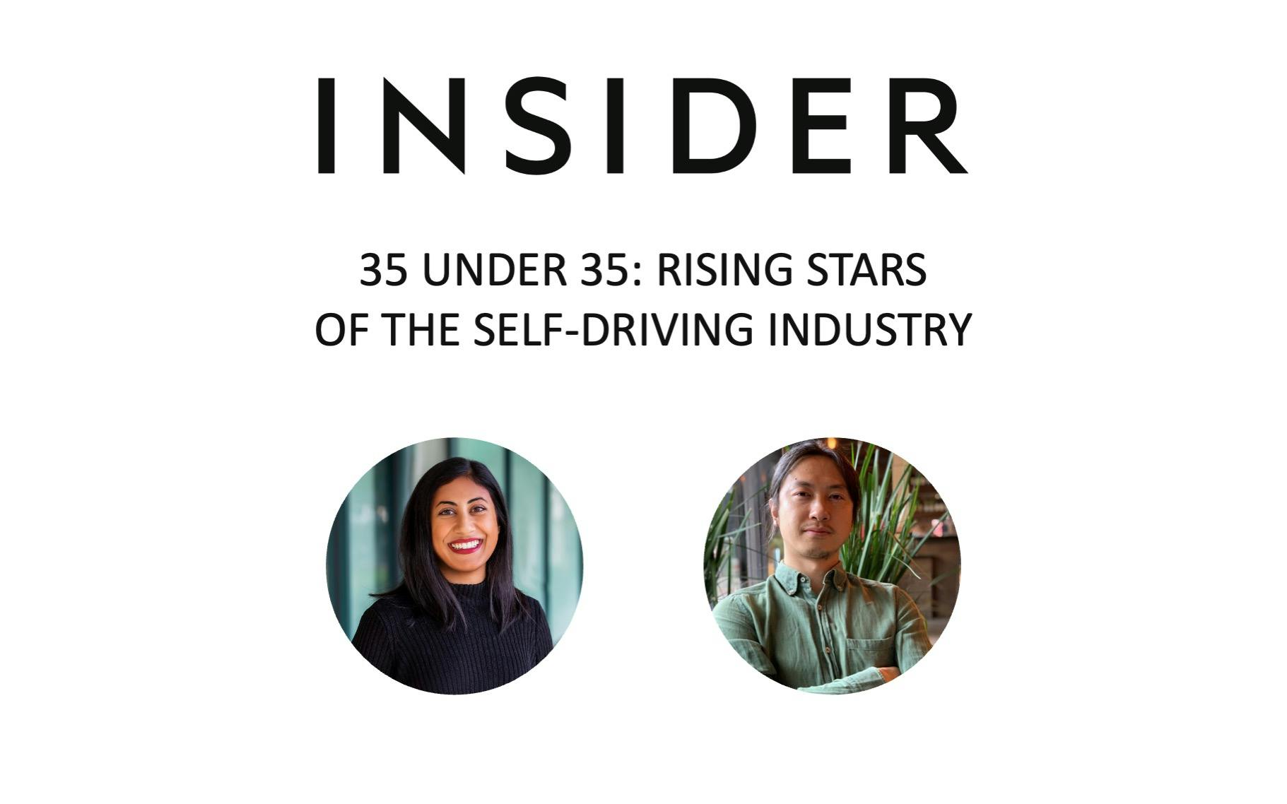 Insider: 35 Under 35:  Rising Stars of the Self-Driving Industry