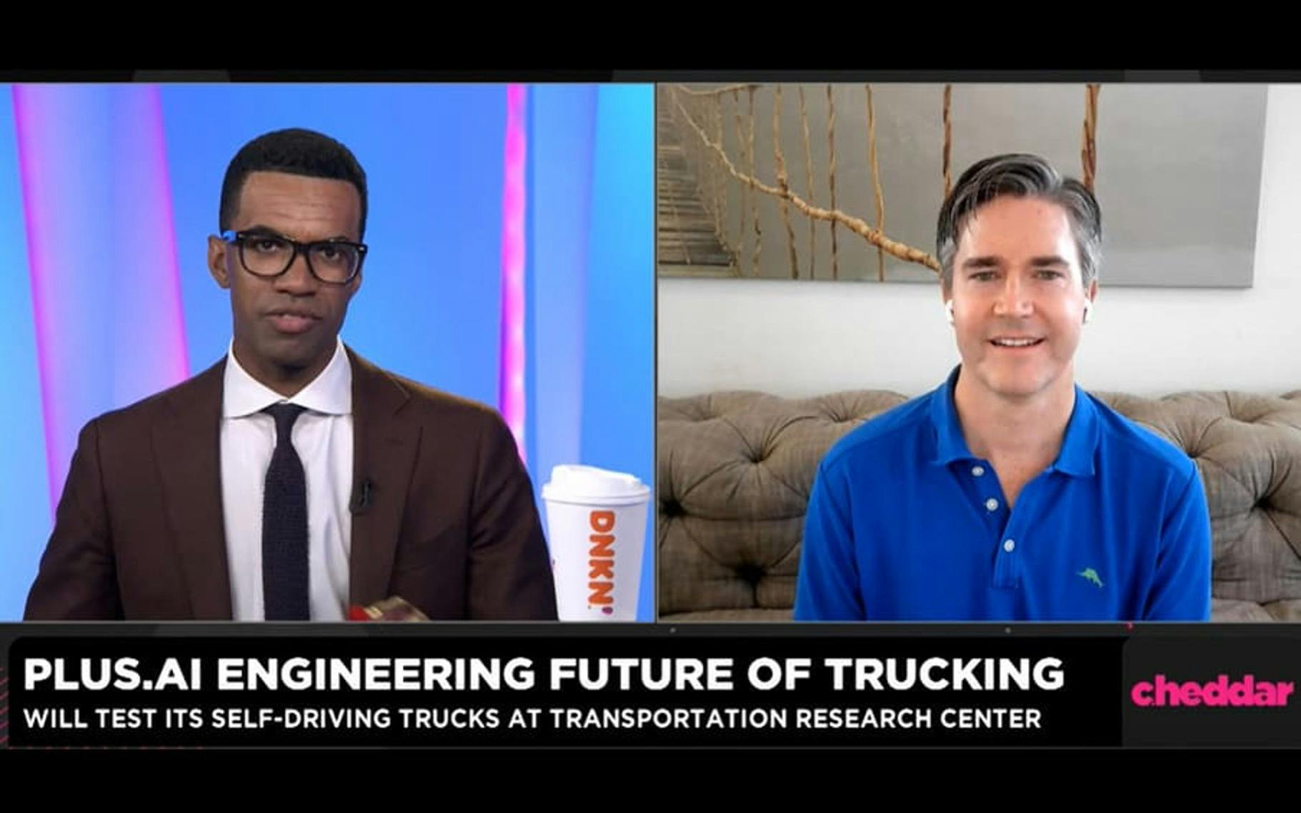 Cheddar TV interview: Plus.ai Engineering future of trucking
